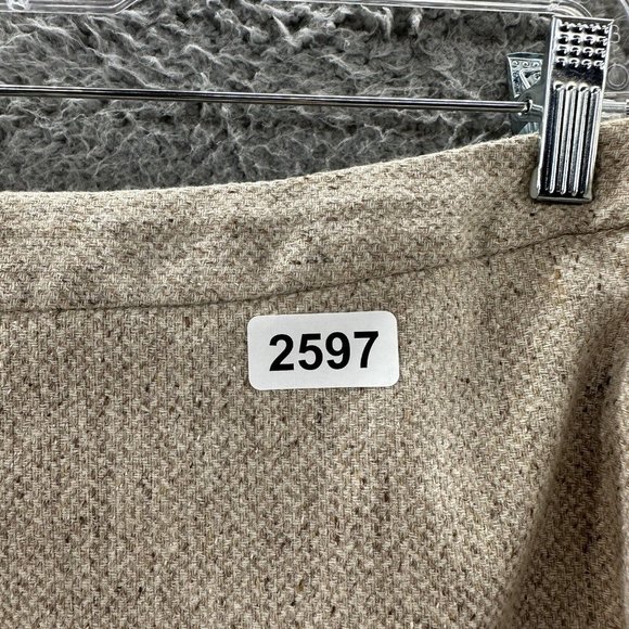 LOFT Skirt Women's 8 Beige Houndstooth Print Pencil Skirt Ladies 8 - Picture 14 of 14